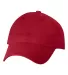 9610 Sportsman  - Heavy Brushed Twill Cap -  Red front view