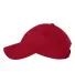 9610 Sportsman  - Heavy Brushed Twill Cap -  Red side view