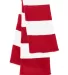 SP02 Sportsman  - Rugby Striped Knit Scarf -  Red/ White back view