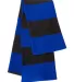 SP02 Sportsman  - Rugby Striped Knit Scarf -  Royal/ Charcoal back view