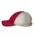 3100 Sportsman  - Contrast Stitch Mesh Cap -  Red/ Stone side view