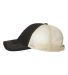3100 Sportsman  - Contrast Stitch Mesh Cap -  in Black/ stone