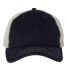 3100 Sportsman  - Contrast Stitch Mesh Cap -  in Navy/ stone