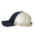 3100 Sportsman  - Contrast Stitch Mesh Cap -  in Navy/ stone