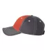 9500 Sportsman  - Tri-Color Cap -  Orange/ Charcoal side view