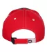 9500 Sportsman  - Tri-Color Cap -  Black/ Red back view