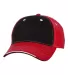 9500 Sportsman  - Tri-Color Cap -  Black/ Red front view