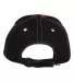 9500 Sportsman  - Tri-Color Cap -  Red/ Black back view