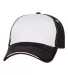 9500 Sportsman  - Tri-Color Cap -  White/ Black front view