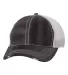 3150 Sportsman  - Bounty Dirty-Washed Mesh Cap -  Black/ Silver front view
