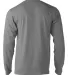 0242TC Tultex 242 / Unisex Poly-Rich Blend Long Sl Heather Grey back view