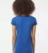0243TC Tultex 243/Ladies' Poly-Rich blend Scoop Ne in Heather royal back view