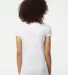 0243TC Tultex 243/Ladies' Poly-Rich blend Scoop Ne in White back view