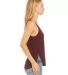 8802 Bella + Canvas - Women's Flowy Tank with Side in Maroon side view
