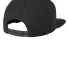 NE402 - New Era® Faux Wool Flat Bill Snapback Cap in Black back view