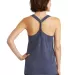 DM466 District Made Ladies Cosmic Twist Back Tank Navy/Royal Cos back view