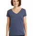 DM465 - District Made Ladies Cosmic Relaxed V-Neck Navy/Royal Cos front view