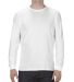 5304 Alstyle Adult Long Sleeve T-shirt White front view