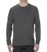 5304 Alstyle Adult Long Sleeve T-shirt Charcoal front view