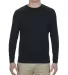 5304 Alstyle Adult Long Sleeve T-shirt Black front view