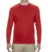 5304 Alstyle Adult Long Sleeve T-shirt Red front view