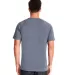 2050 Next Level Men's Mock Twist Raglan T-Shirt in Indigo back view