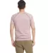 2050 Next Level Men's Mock Twist Raglan T-Shirt in Tech maroon back view