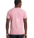 2050 Next Level Men's Mock Twist Raglan T-Shirt in Tech Pink