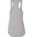6338 Next Level Ladies' Gathered Racerback Tank in Heather gray back view