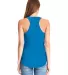 6338 Next Level Ladies' Gathered Racerback Tank in Turquoise back view