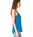 6338 Next Level Ladies' Gathered Racerback Tank in Turquoise side view