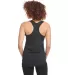 1534 Next Level Ladies Ideal Colorblock Racerback  in Turquoise/ black back view