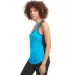 1534 Next Level Ladies Ideal Colorblock Racerback  in Turquoise/ black side view
