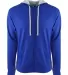 9601 Next Level French Terry Zip Up Hoodie ROYAL/ HTHR GRAY front view