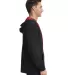 9601 Next Level French Terry Zip Up Hoodie BLACK/ RED side view