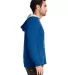 9601 Next Level French Terry Zip Up Hoodie ROYAL/ HTHR GRAY side view