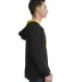 9601 Next Level French Terry Zip Up Hoodie BLACK/ GOLD side view