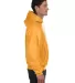 Champion S1051 Reverse Weave Hoodie in C gold side view