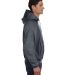 Champion S1051 Reverse Weave Hoodie in Charcoal heather side view