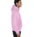 Champion S1051 Reverse Weave Hoodie in Candy pink side view