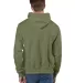 Champion S1051 Reverse Weave Hoodie in Fresh olive back view