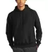 Champion S1051 Reverse Weave Hoodie in Black front view