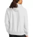 Champion S1051 Reverse Weave Hoodie in White back view