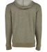 9600 Next Level Adult Denim Fleece Full-Zip Hoodie in Military green back view