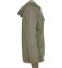 9600 Next Level Adult Denim Fleece Full-Zip Hoodie in Military green side view
