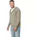 9600 Next Level Adult Denim Fleece Full-Zip Hoodie in Military green side view