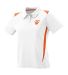 5013 Augusta Ladies' Premier Sport Shirt in White/ orange front view