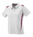 5013 Augusta Ladies' Premier Sport Shirt White/ Maroon side view
