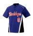 1525 Augusta RBI Jersey in Purple/ black/ white front view