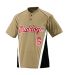 1525 Augusta RBI Jersey in Vegas gold/ black/ white front view